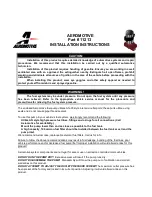 Aeromotive 11213 Installation Instructions preview