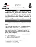 Preview for 1 page of Aeromotive 11217 Installation Instructions Manual