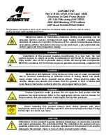 Aeromotive 19105 Installation Instructions Manual предпросмотр