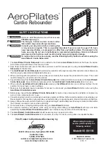 AeroPilates Cardio Rebounder Manual preview