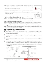 Предварительный просмотр 3 страницы Aeropro A606 Instruction Manual