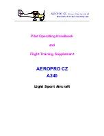 Aeropro CZ A240 Pilot'S Operating Handbook And Flight Training Supplement preview