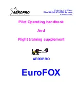 Предварительный просмотр 1 страницы Aeropro EuroFOX Pilot'S Operating Handbook And Flight Training Supplement