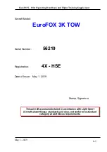 Preview for 2 page of Aeropro EuroFOX Pilot'S Operating Handbook And Flight Training Supplement