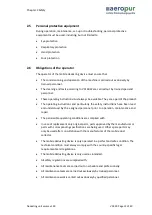 Preview for 12 page of aeropur ecomax 100 Operating Instructions Manual