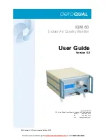 Aeroqual IQM 60 User Manual preview