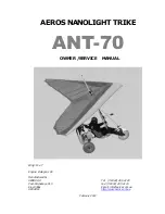 Preview for 1 page of Aeros ANT-70 Owner'S And Service Manual