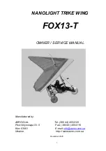 Preview for 1 page of Aeros NANOLIGHT TRIKE FOX13-T 2020 Owner'S Service Manual