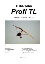 Aeros PROFI TL Owner'S Service Manual предпросмотр