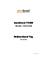 AeroScout TAG-3500 User Manual preview