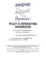 Aerospool WT9 Dynamic LSA / Club Pilot Operating Handbook preview