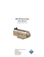 Aerotech ASR1100 User Manual preview