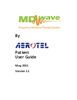 Aerotel MD Wave Patient User Manual предпросмотр