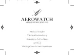 AEROWATCH Calibre 15 Operating Instructions Manual preview