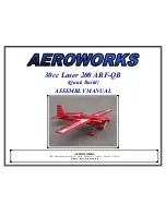 Предварительный просмотр 1 страницы AeroWorks 30cc BRAVATA ARF-QB Assembly Manual