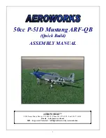 Предварительный просмотр 1 страницы AeroWorks 50cc P-51D Mustang ARF-QB Assembly Manual