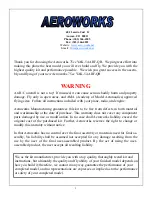 Preview for 3 page of AeroWorks 75cc YAK-54 ARF-QB Assembly Manual