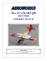 AeroWorks LC-126ARF-QB Assembly Manual preview