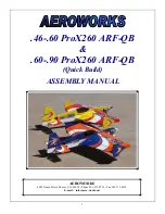 AeroWorks ProX260 ARF-QB Assembly Manual preview