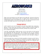 Preview for 3 page of AeroWorks Sport Cub S2 ARF-QB Assembly Manual