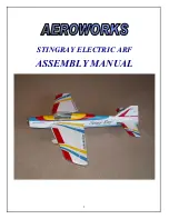 AeroWorks STINGRAY ELECTRIC ARF Assembly Manual preview