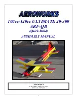 AeroWorks ULTIMATE 20-300 ARF-QB Assembly Manual preview