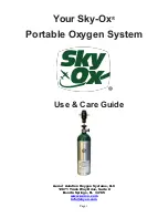 Предварительный просмотр 1 страницы Aerox Sky-Ox Use & Care Manual