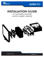 Предварительный просмотр 1 страницы Aerpro AERA10D Installation Manual