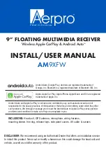 Preview for 1 page of Aerpro AM9XFW Install And User Manual