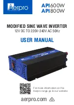 Aerpro API600W User Manual preview