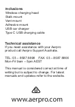 Preview for 12 page of Aerpro APWCAG1 Manual