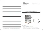 Aerpro FP8020 Installation Manual preview