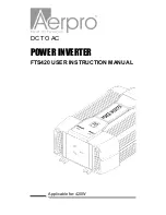 Aerpro FTS420 User Instruction Manual preview