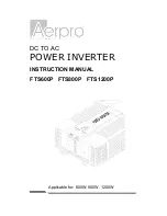 Preview for 1 page of Aerpro FTS600P Instruction Manual