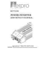 Aerpro FTS800 User Instruction Manual preview