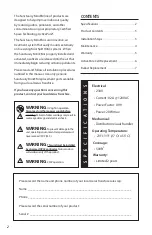 Preview for 2 page of Aerus BEYOND SANCTUAIRY MINI Owner'S Manual