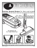 Preview for 1 page of Aerus lux 5000 Manual