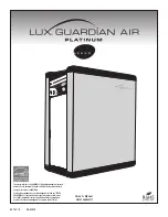 Preview for 1 page of Aerus LUX GUARDIAN PLATINUM Owner'S Manual