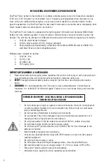 Предварительный просмотр 2 страницы Aervoe Sierra Wave EnerPlex 9700 Operating Instructions Manual