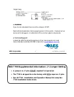 Предварительный просмотр 4 страницы AES Corporation 7740 Installation And Operation Manual