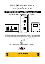 Предварительный просмотр 1 страницы AES global PRIME6-PROX-IMPK-PE-4GA Installation Instructions Manual