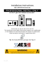 AES 603 SPARTAN Installation Instructions Manual preview