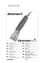 Предварительный просмотр 1 страницы Aesculap B BRAUN Econom equipe Instructions For Use Manual