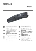 Aesculap BASECut 80605 Instructions For Use/Technical Description preview