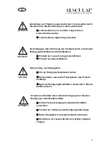 Предварительный просмотр 7 страницы Aesculap Favorita CLi User Manual And Technical Description