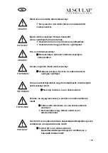 Предварительный просмотр 138 страницы Aesculap Favorita CLi User Manual And Technical Description