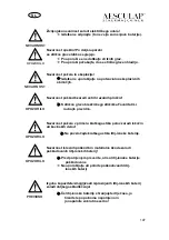 Предварительный просмотр 150 страницы Aesculap Favorita CLi User Manual And Technical Description