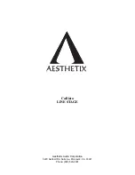 Aesthetix Callisto Owner'S Manual предпросмотр