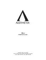 Aesthetix Rhea Operator'S Manual предпросмотр