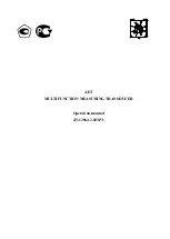 AET AET111 Operation Manual предпросмотр